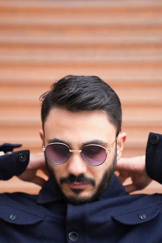 Unisex Lui Sunglasses Güneş Gözlüğü Mor